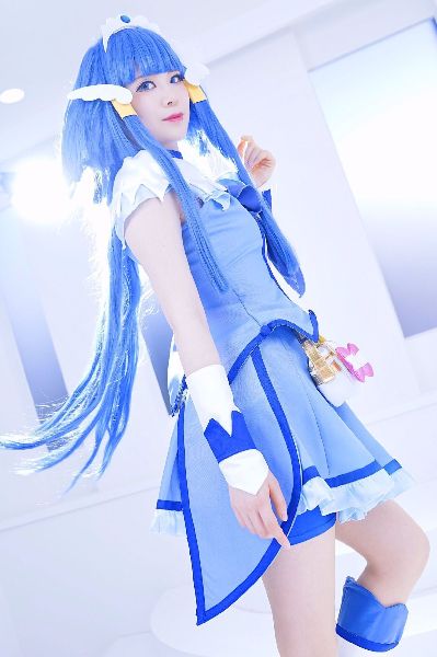 キュアビューティ コスプレ 高品質生地 豪華版！スマイルプリキュア! 青木れいか／キュア