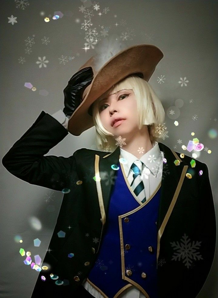 ツイステ コスプレ ルークハント ウィッグ＋帽子セット